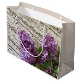 Lilacs auf alten Noten Große Geschenktüte