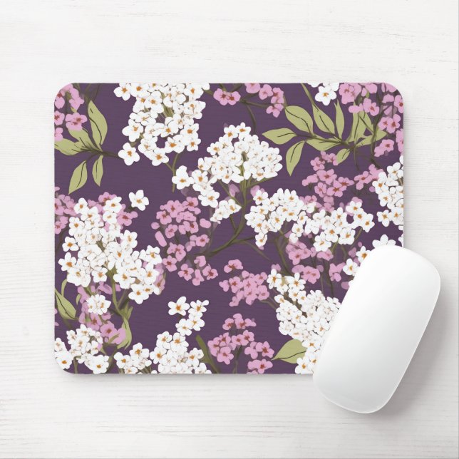 Lilacs auf Lila Mousepad (Mit Mouse)
