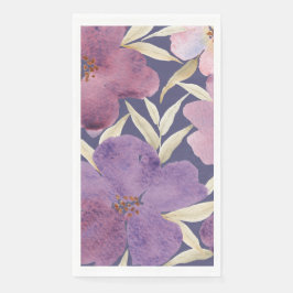 Lilacs auf violettem Aquarell-Hintergrund Serviette