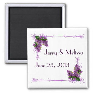 Lilacs Gastgeschenk Hochzeit Magnet