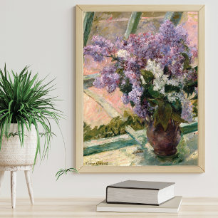 Lilacs in einem Fenster Mary Cassatt Fine Art Poster