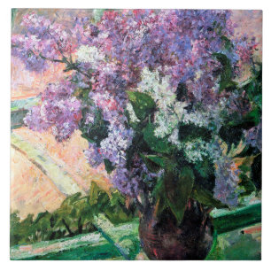 Lilacs in einem Fenster, Mary Cassatt Fliese