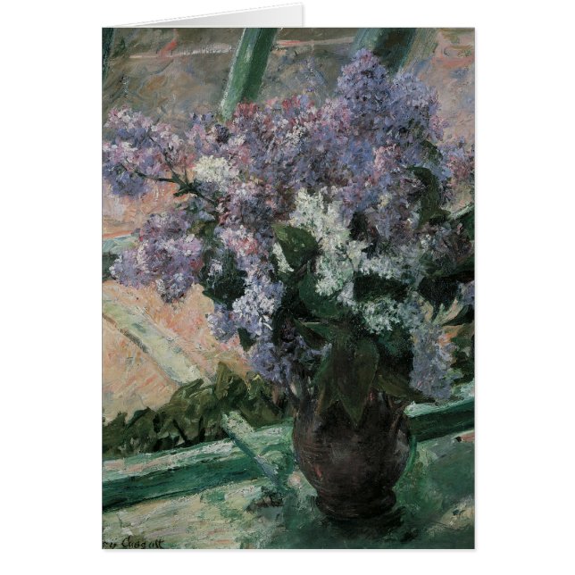 Lilacs in einem Fenster von Mary Cassatt, Vintage  (Vorne)