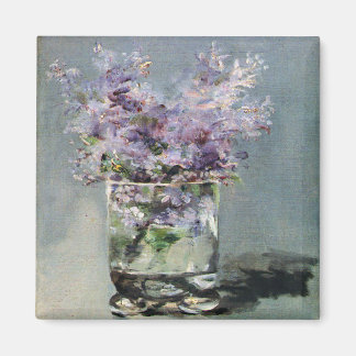 Lilacs in einem Glas von Edouard Manet Magnet