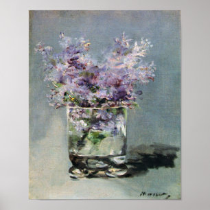 Lilacs in einem Glass Edouard Manet Kunst Poster