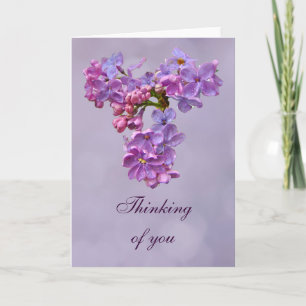 Lilacs in Springtime - Denken Sie an Sie Gruß Karte