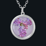 Lilacs in Springtime Versilberte Kette<br><div class="desc">Kann sich mit einer Brautdusche abstimmen,  die ich entworfen habe.</div>