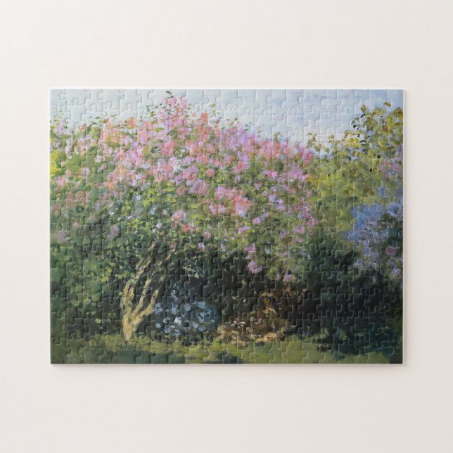 Lilacs in the Sun Monet Fine Art Puzzle (Horizontal)