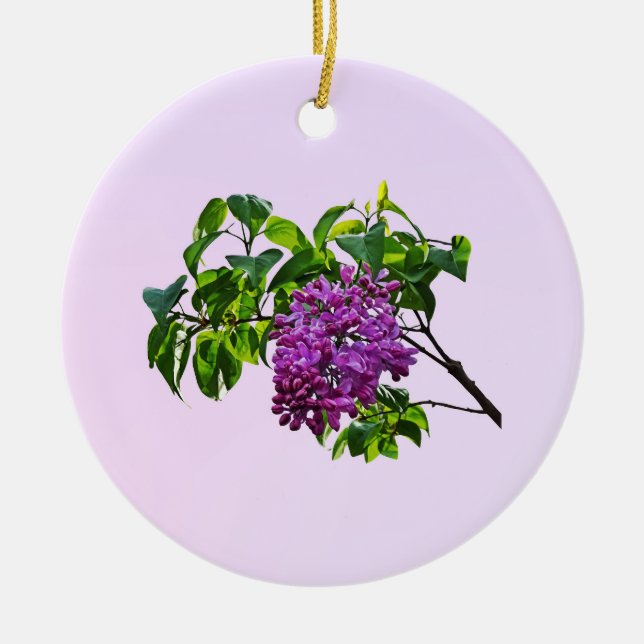 Lilacs Just Opening Keramik Ornament (Vorne)