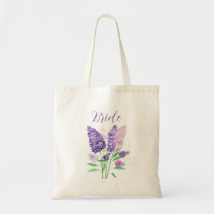 Lilacs lila Wasserfarbenblorbride Hochzeit Tragetasche