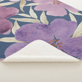 Lilacs on watercolor blue background sherpadecke