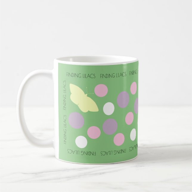 Lilacs Pastel Polka Dot Tasse (Links)