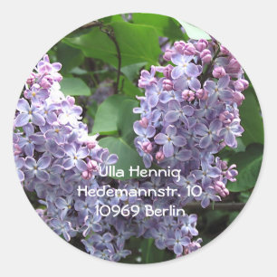 Lilacs Runder Aufkleber