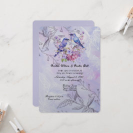 Lilacs und Bluebirds Einladung