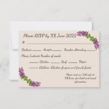 Lilacs und Cream Response Card_2
