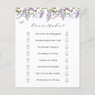 Lilacs und Lavender Over under Brautparty