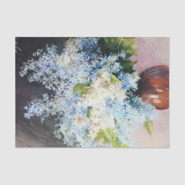 Lilacs von Isaac Levitan Tissue Paper Seidenpapier (Vorderseite)