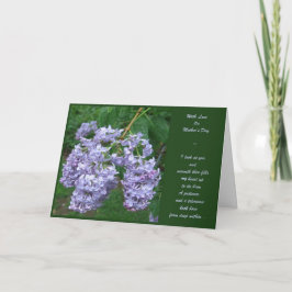 Lilacs zum Muttertag Karte