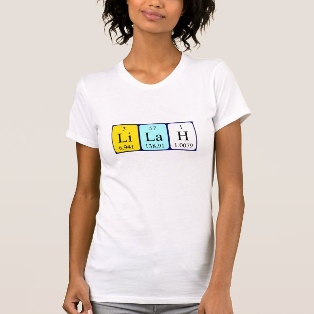 Lilah Periodenname Shirt (Vorderseite)