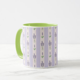 Lilamuster Tasse