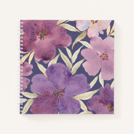 Lilas en acuarela  notizbuch