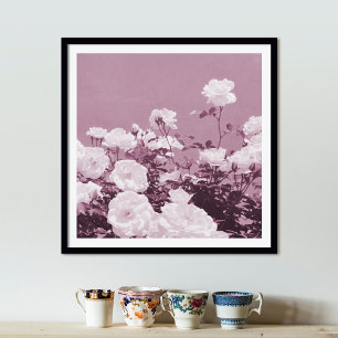 Lilas Rosen Floralgarten Foto Kunst Druck Poster
