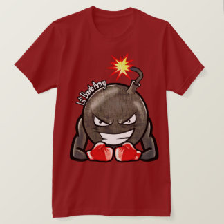 LilBombArmy Brush Metal T - Shirt Maroon