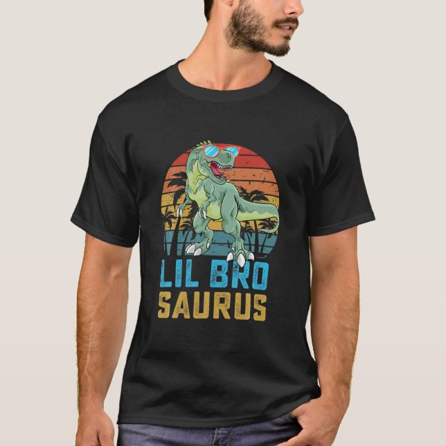 Lilbrosaurus T Rex Dinosaur Lil Bro Saurus Family T-Shirt (Vorderseite)
