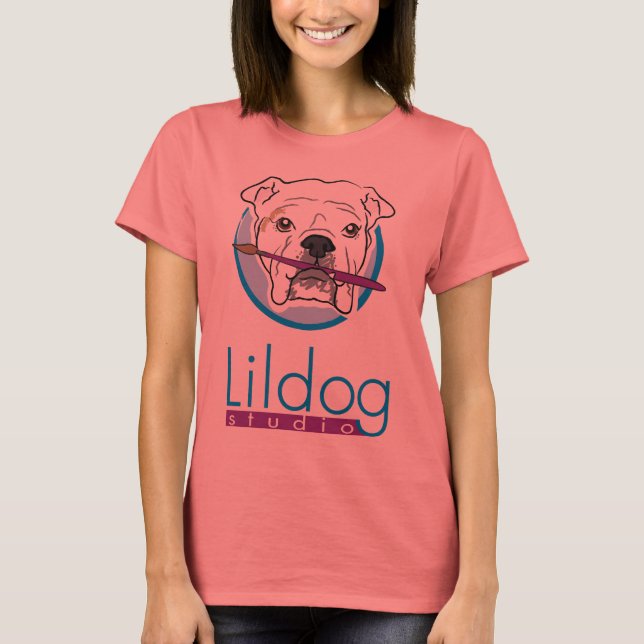Lildog Tshirt mit ColorTrim (Vorderseite)