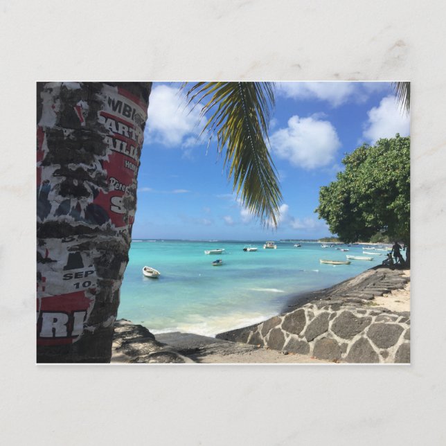 L'île Maurice - Trou aux Bîches Postkarte (Vorderseite)