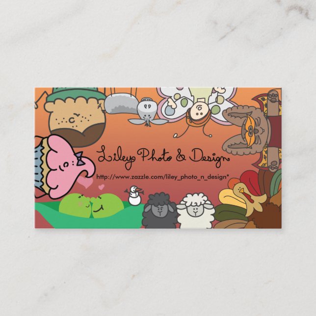 Liley Foto-u. Entwurfs-Geschäfts-Karten Visitenkarte (Vorderseite)