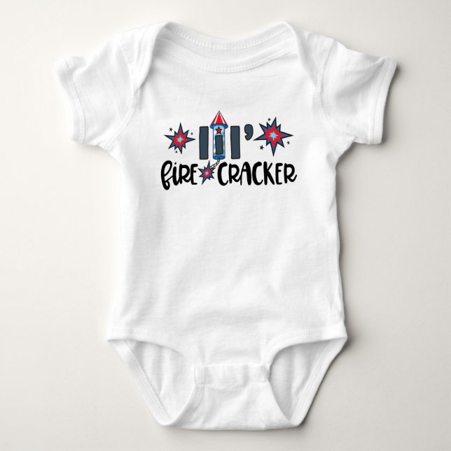 Lil'firecracker Baby Bodysuit Baby Strampler (Vorderseite)