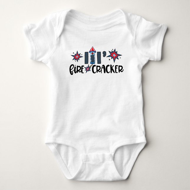 Lil'firecracker Baby Bodysuit Strampler (Vorderseite)