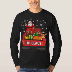 Lili Claus Red Truck Santa Reindeer Elf Weihnachte T-Shirt