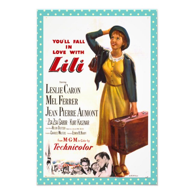 Lili, Filmposter Fotodruck (Vorne)