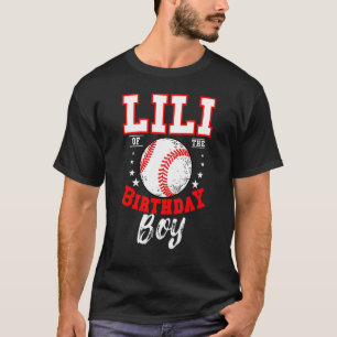 Lili vom Geburtstag Junge Baseball Thema Bday Cele T-Shirt
