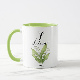Liliana – Maiglöckchen, Mai-Blüte in Eleganz Tasse