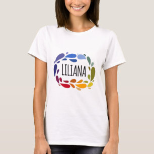 Liliana Name Niedliches farbiges Geschenk Name Lil T-Shirt