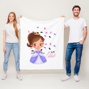 Lilibet benennt Lila Prinzessengeschenke für Mädch Fleecedecke