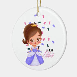 Lilibet benennt Lila Prinzessengeschenke für Mädch Keramik Ornament