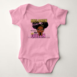 Lilibet Fashion - Melanin Princess Training Queen Baby Strampler