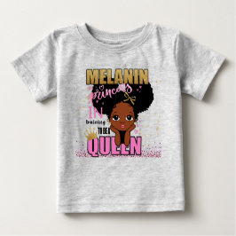 Lilibet Fashion - Melanin Princess Training Queen Baby T-shirt