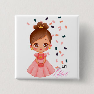 Lilibet Genannte Pfirsich Prinzessin Geschenke für Button