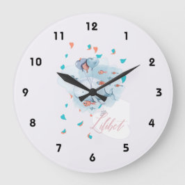 Lilibet nannte magische WALE-Geschenke für Mädchen Große Wanduhr