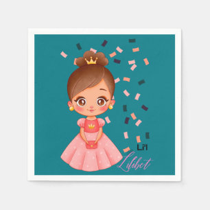 Lilibet nannte Peach Princess Geschenke für Mädche Serviette