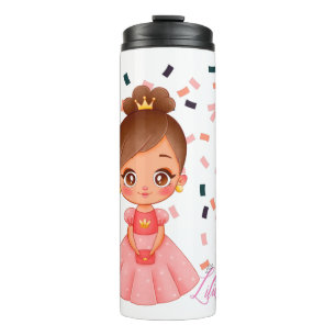 Lilibet nannte Peach Princess Geschenke für Mädche Thermosbecher