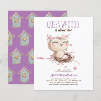 Lilibet Owl Baby Girl Shower