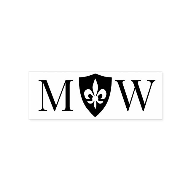 Lilie #37 Couple Wedding 2 Initial Monogram Permastempel (Design)