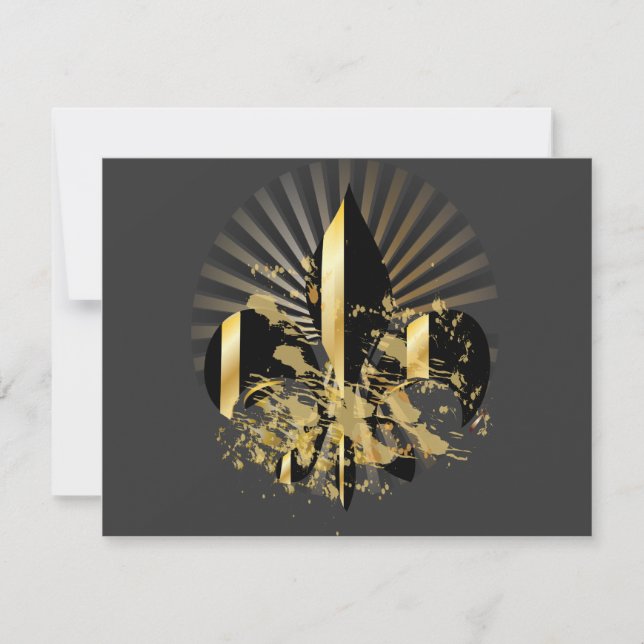 Lilie, benutzerdefinierbarer Text (Vorderseite)