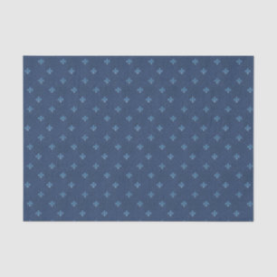 Lilie Blue French Vintag Pattern Seidenpapier